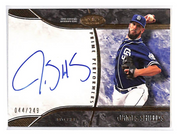 2016 James Shields Topps Tier One Prime Performers Autographs - PP-JSH #44/249
