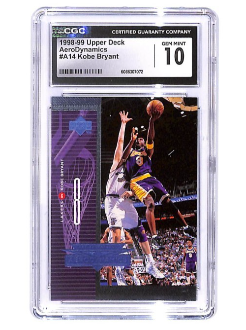 1998-99 Upper Deck Aerodynamics Kobe Bryant #A14 CGC 10 Gem Mint - LA Lakers