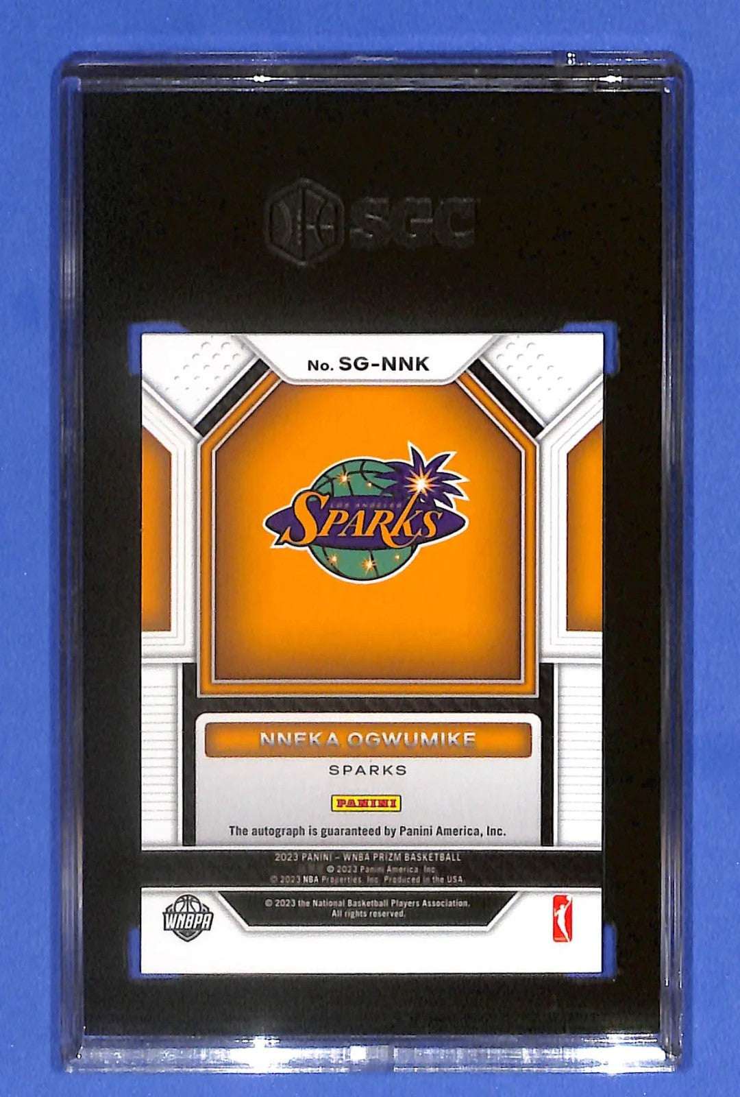 2023 Panini Prizm WNBA Signatures Nneka Ogwumike #SG-NNK (AU) SGC 9/10 Auto