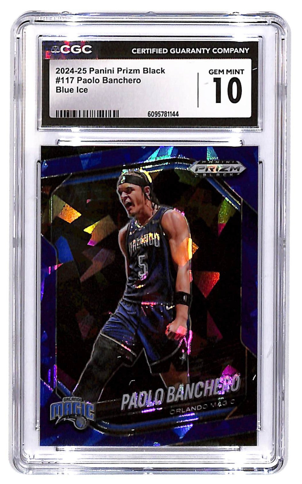 2024-25 Paolo Banchero Panini Prizm -  #183 Blue Ice Prizm 85/125 CGC Mint 10