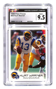 1999 Kurt Warner Fleer Focus - #40 (RC) CGC Mint Plus 9.5