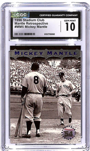1996 Stadium Club Mickey Mantle Retrospective MM5 CGC 10 Yankees