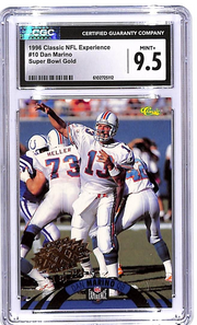 1996 Classic NFL Experience Dan Marino Super Bowl Gold /799 CGC 9.5 #10 Dolphins