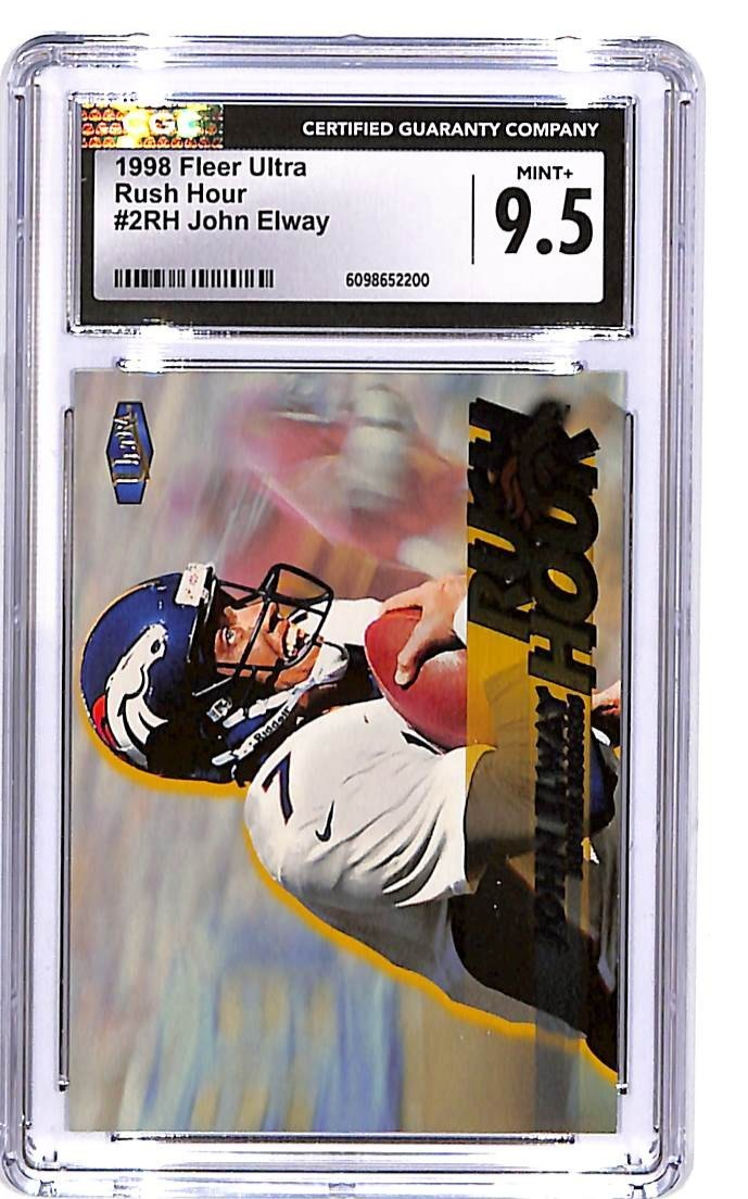 1998 Fleer Ultra John Elway Rush Hour #2RH CGC 9.5 Broncos