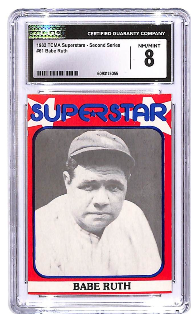 1982 TCMA Superstars Second Series Babe Ruth #61 CGC 8 Yankees