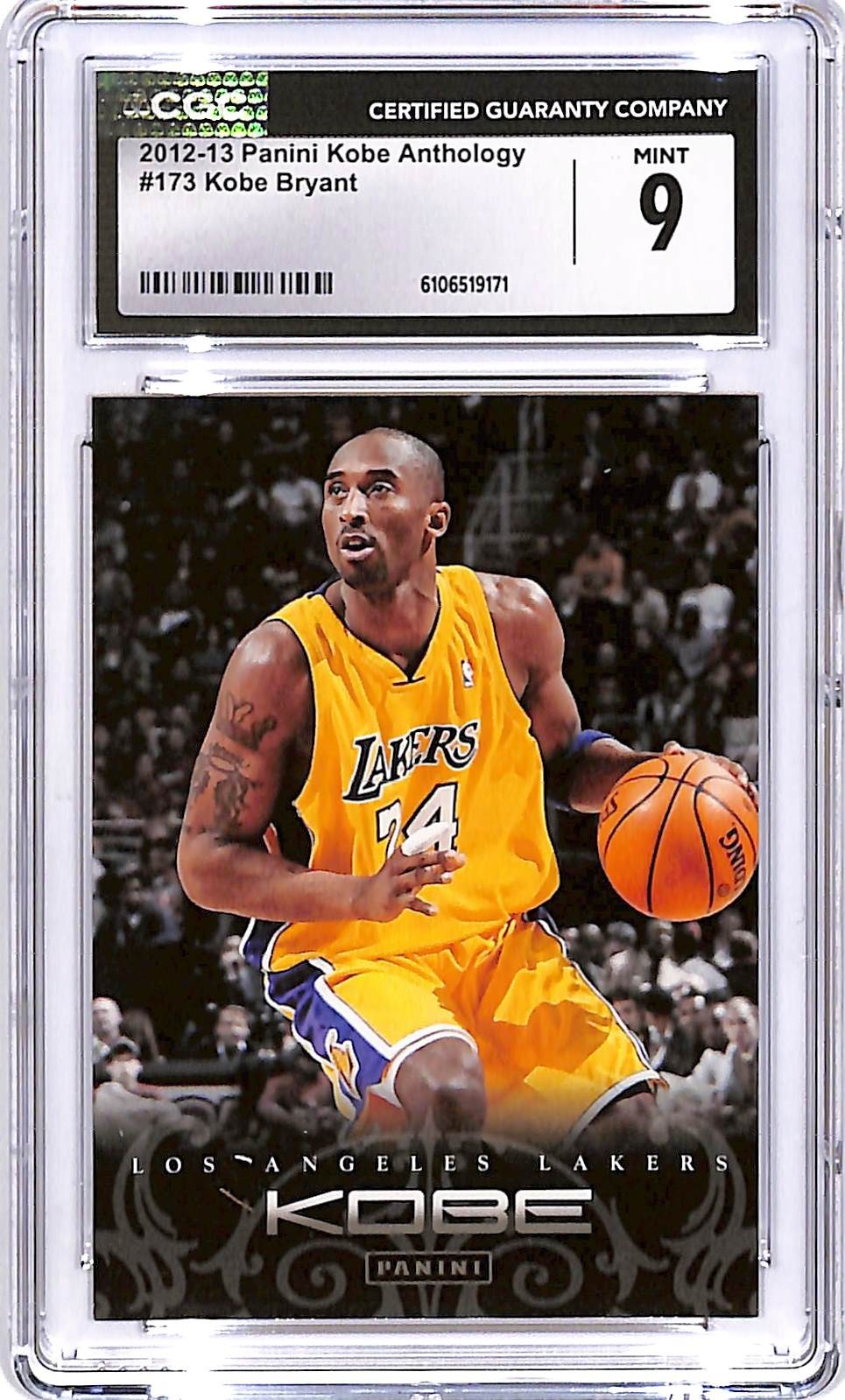 2012-13 Kobe Anthology Kobe Bryant #173 CGC 9 Lakers