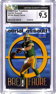 1999 Fleer Tradition Brett Favre Aerial Assault #7AA CGC 9.5 Packers