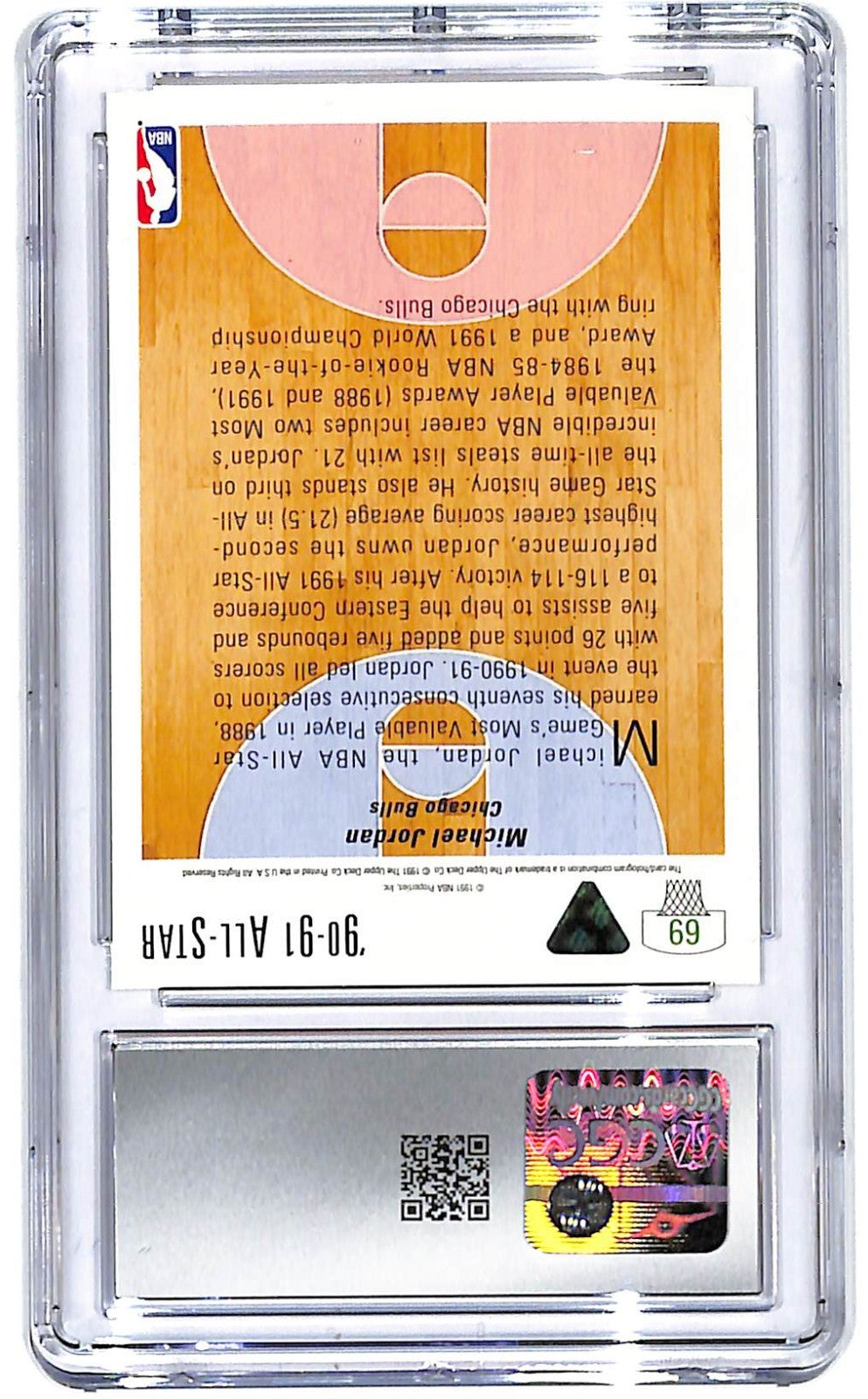 1991-92 Michael Jordan Upper Deck - All-Star #69 CGC Mint Plus 9.5