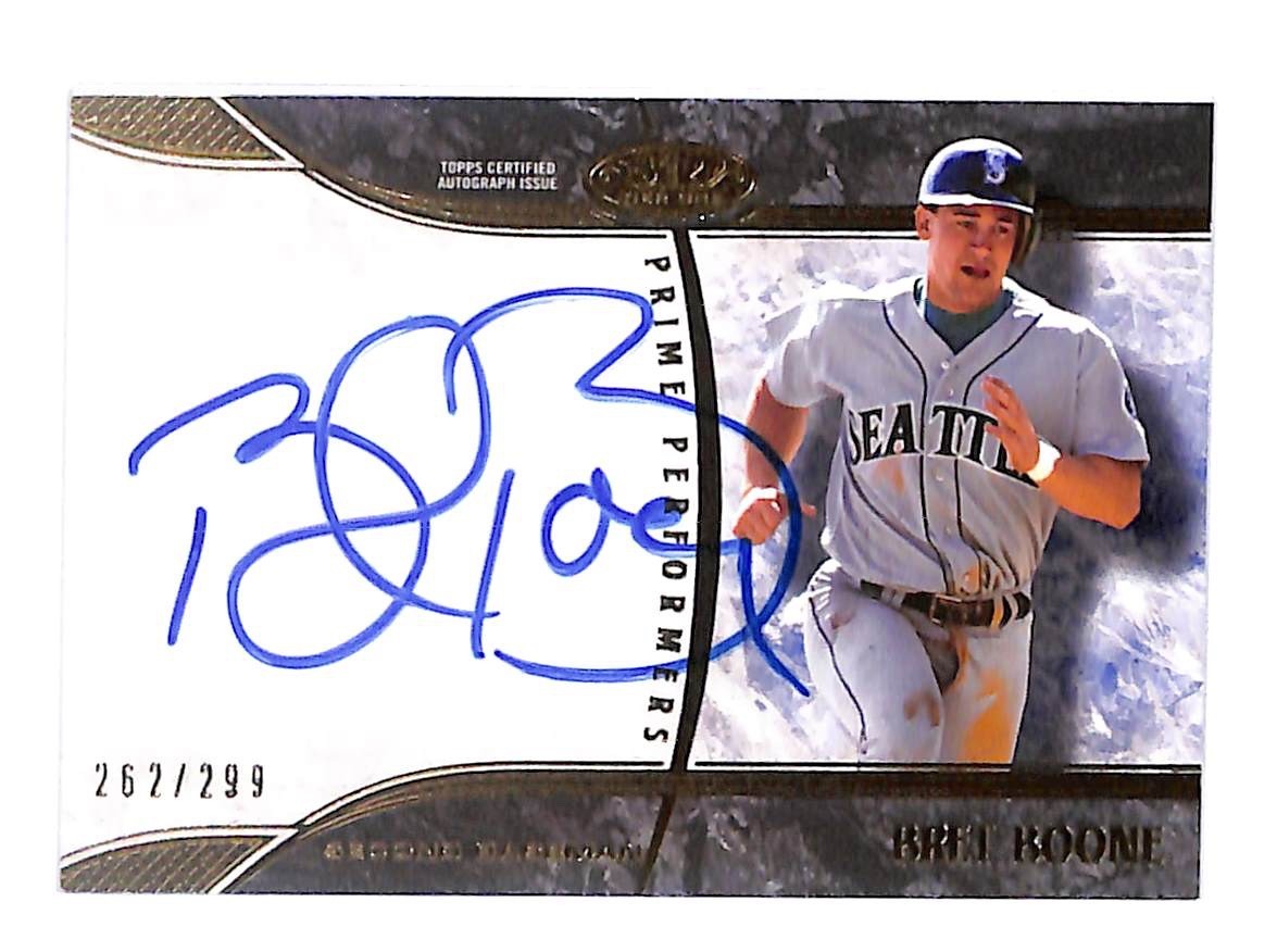 2016 Bret Boone Topps Tier One Prime Performers Autographs - PP-BBO #262/299