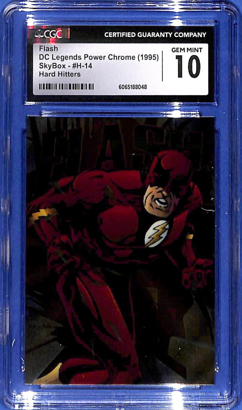 1995 SkyBox DC Power Chrome Legends '95 #H-14 Flash Hard Hitters CGC 10 Gem Mint