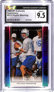 1999 SP Authentic Peyton Manning Supremacy CGC 9.5 Colts