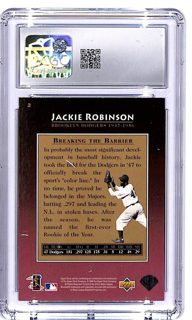 1997 Upper Deck Jackie Robinson #2 CGC 9.5 Dodgers