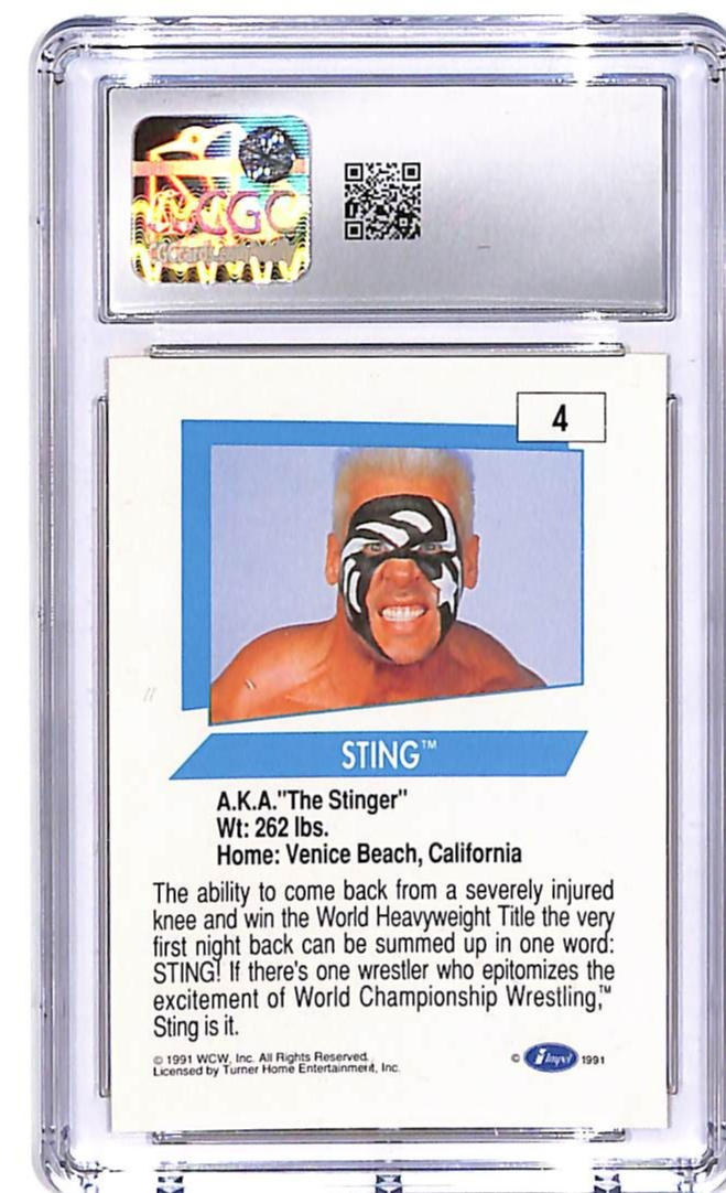 1991 Impel WCW Sting #4 CGC 9.5