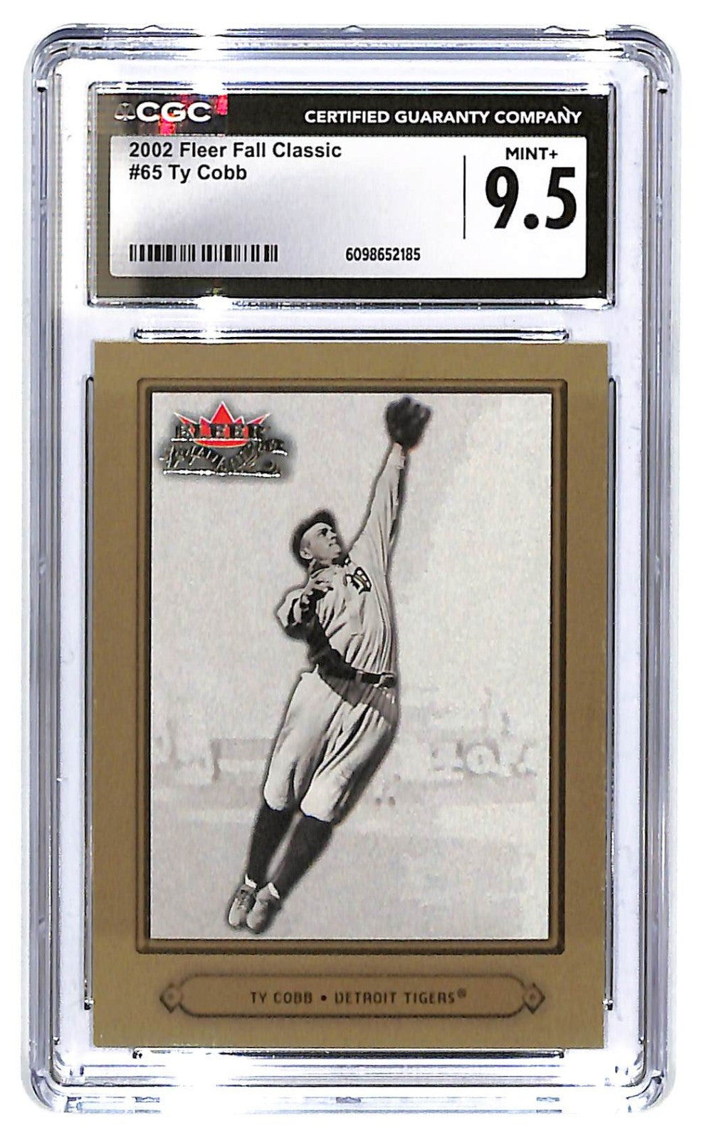 2002 Ty Cobb Fleer Fall Classic #65 CGC Mint Plus 9.5