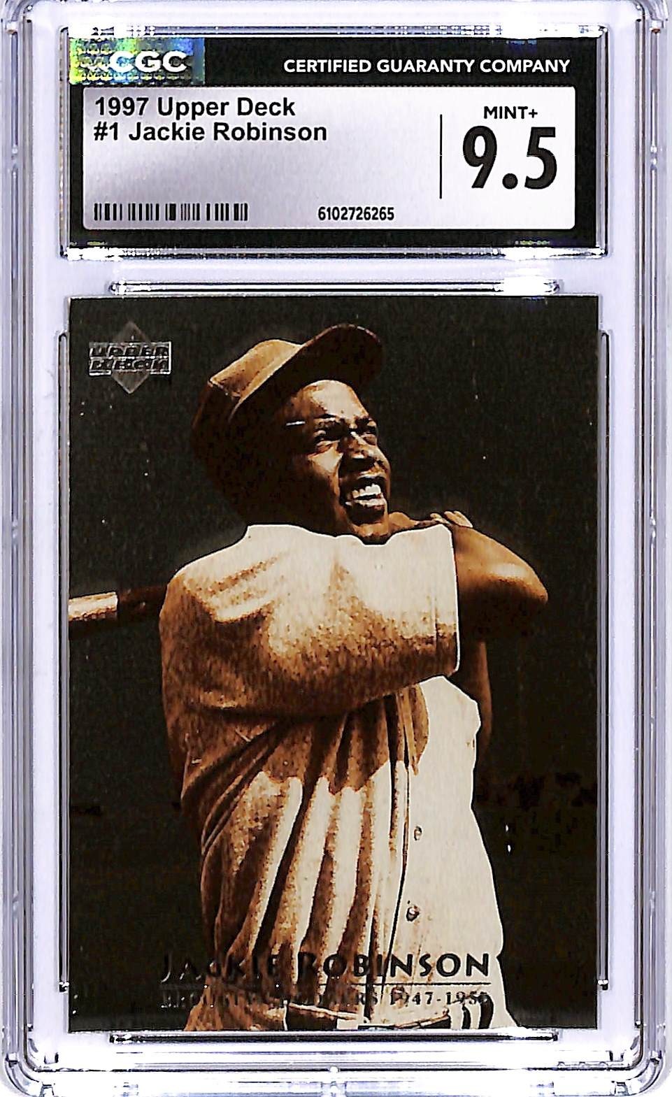 1997 Upper Deck Jackie Robinson #1 CGC 9.5 Dodgers
