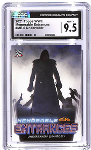 2021 Topps WWE Undertaker Memorable Entrances ME-6 CGC 9.5