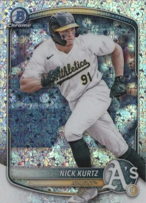 2025 Bowman - Chrome Prospects Nick Kurtz #BCP-114 Mini-Diamond Refractor CGC 10