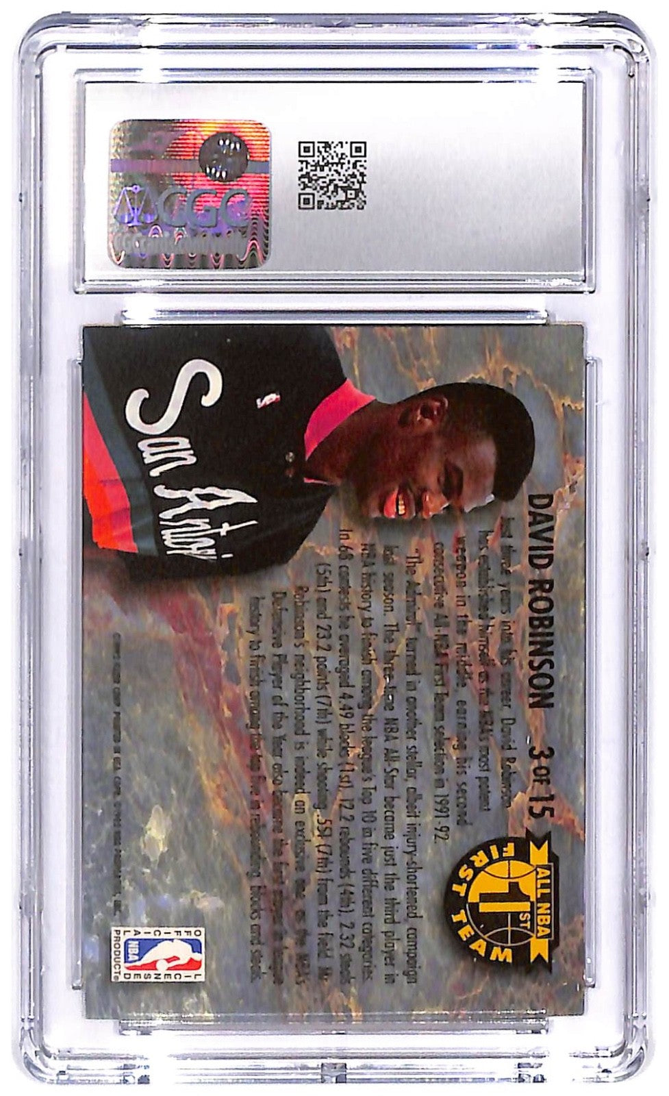 1992-93 David Robinson Fleer Ultra - All NBA Team #3 CGC Mint 10