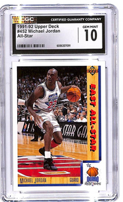 1991-92 Upper Deck Michael Jordan All Star #452 CGC 10 Bulls
