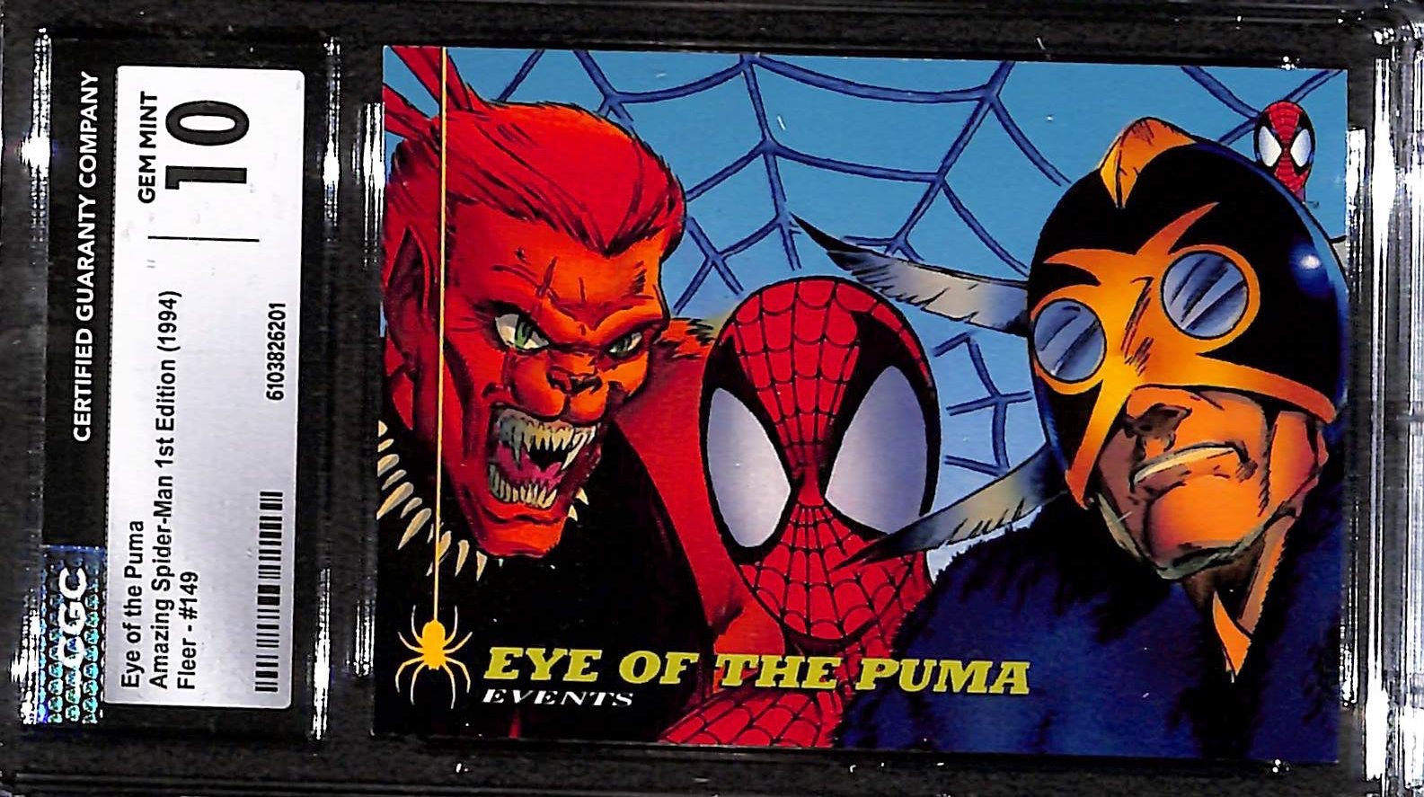 Eye of the Puma Amazing Spider-Man 1st Edition (1994) Fleer #149 CGC 10