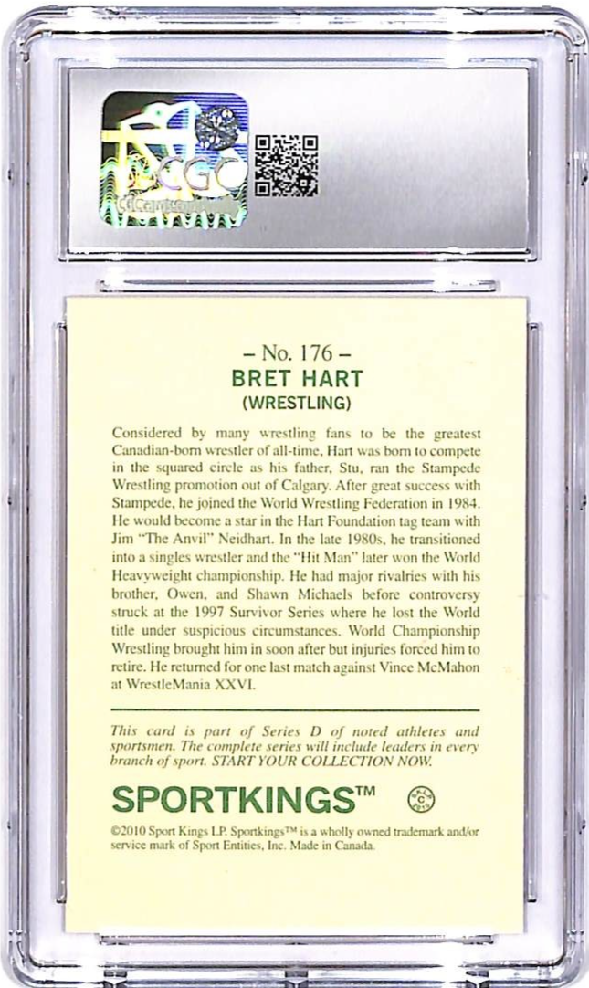 2010 Sportkings Bret Hart #175 CGC 10
