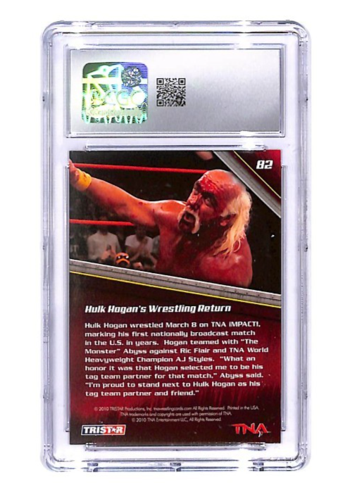 2010 TRISTAR TNA The New Era #82 Hulk Hogan's Return to Wrestling CGC 9