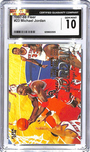 1997-98 Fleer Michael Jordan #23 CGC 10 Bulls