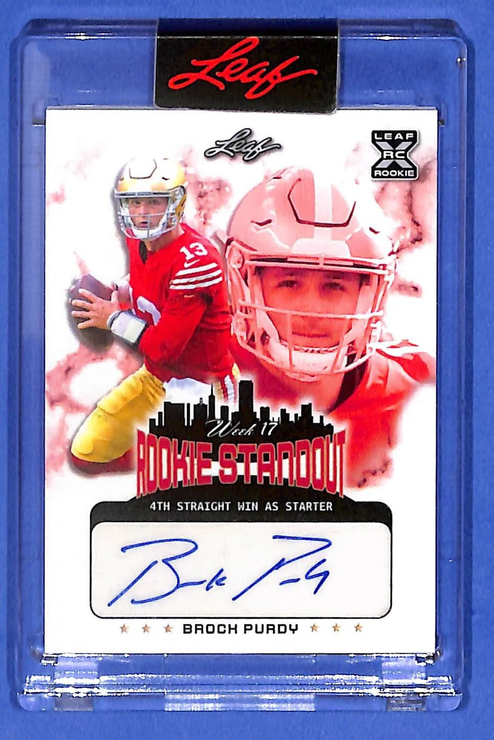 2022 Leaf Brock Purdy Rookie Standout Autograph #439/1000 #RS-BP1 4th Strait Win