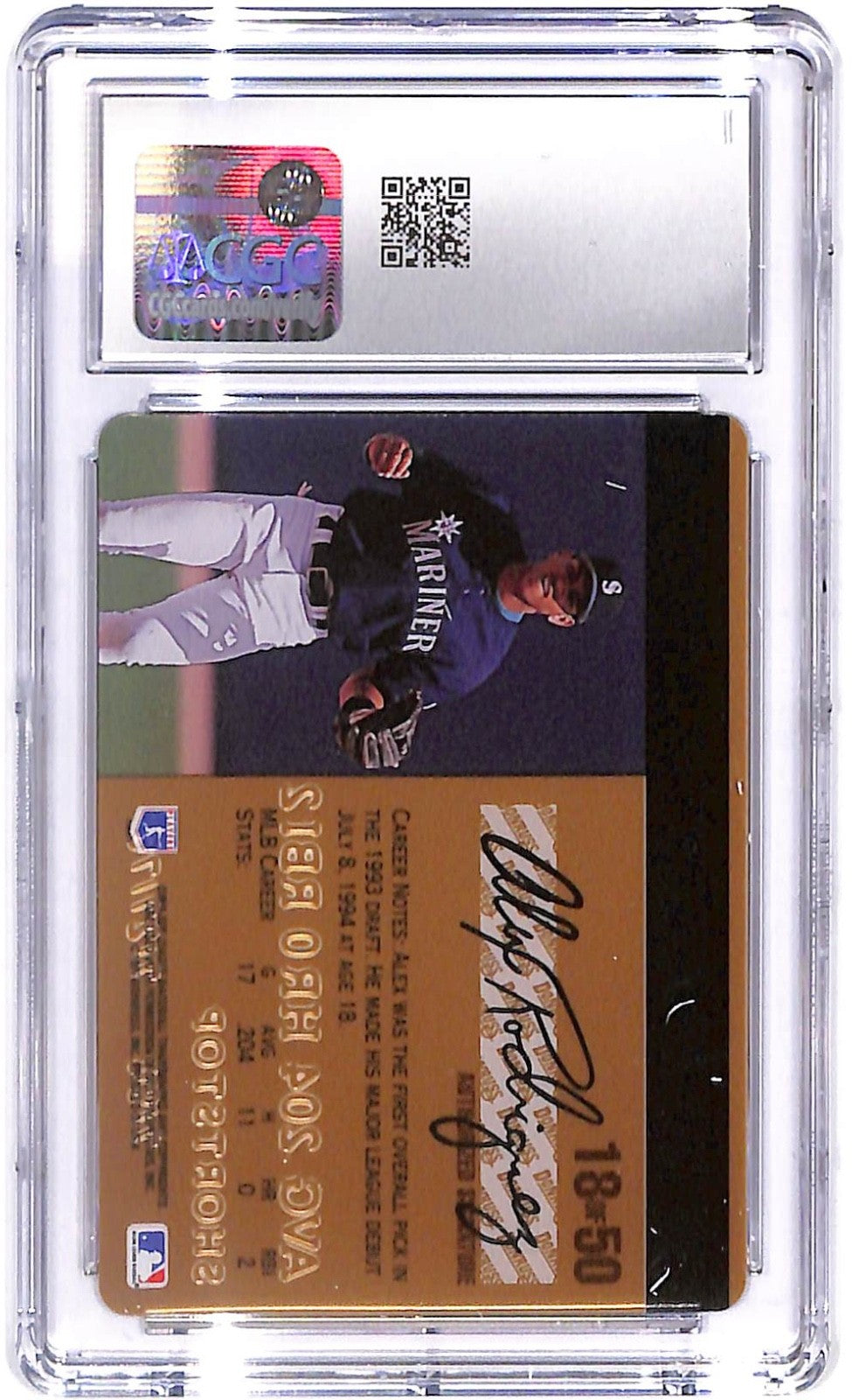 1995 Alex Rodriguez Studio Gold - #18 CGC Mint 10