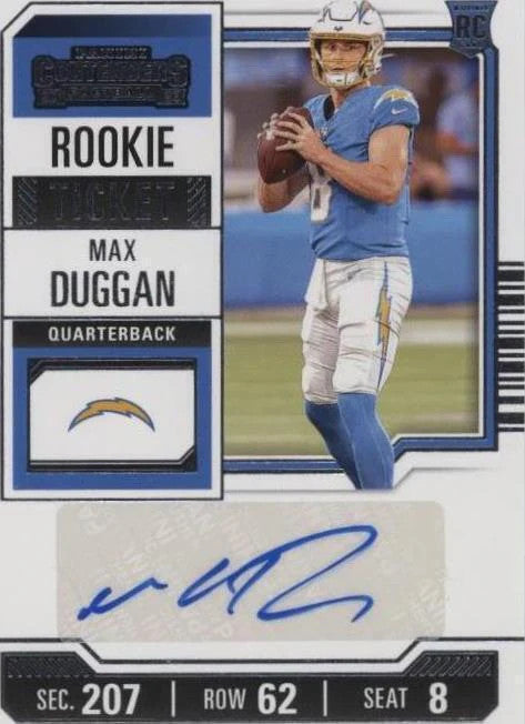 2023 Panini Contenders - Rookie Ticket Max Duggan #224 (AU, RC) Chargers