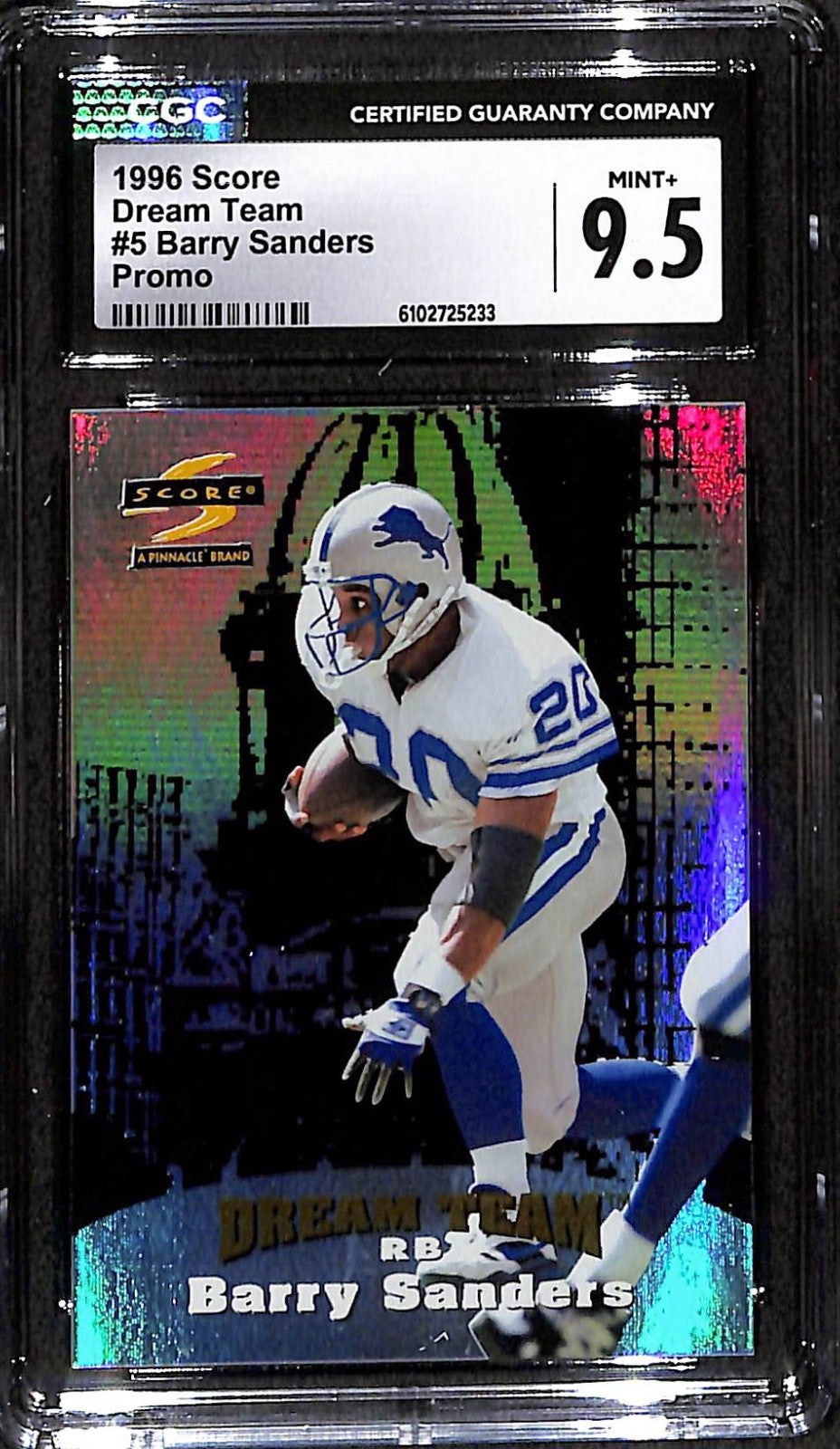 1996 Score Barry Sanders Dream Team Promo #5 CGC 9.5