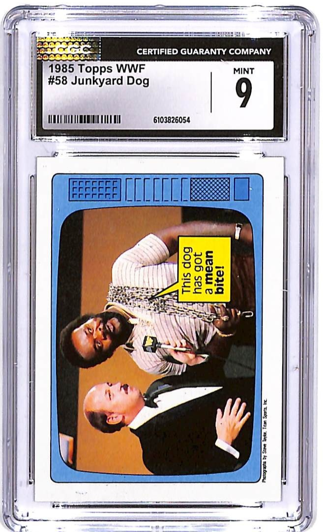 1985 Topps WWF Junkyard Dogs #58 CGC 9