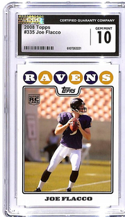 2008 Topps Joe Flacco Rookie RC #335 CGC 10 Ravens