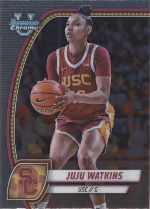 2024-25 Bowman University Chrome - JuJu Watkins #37 (RC) SGC 10 GM USC Trojans