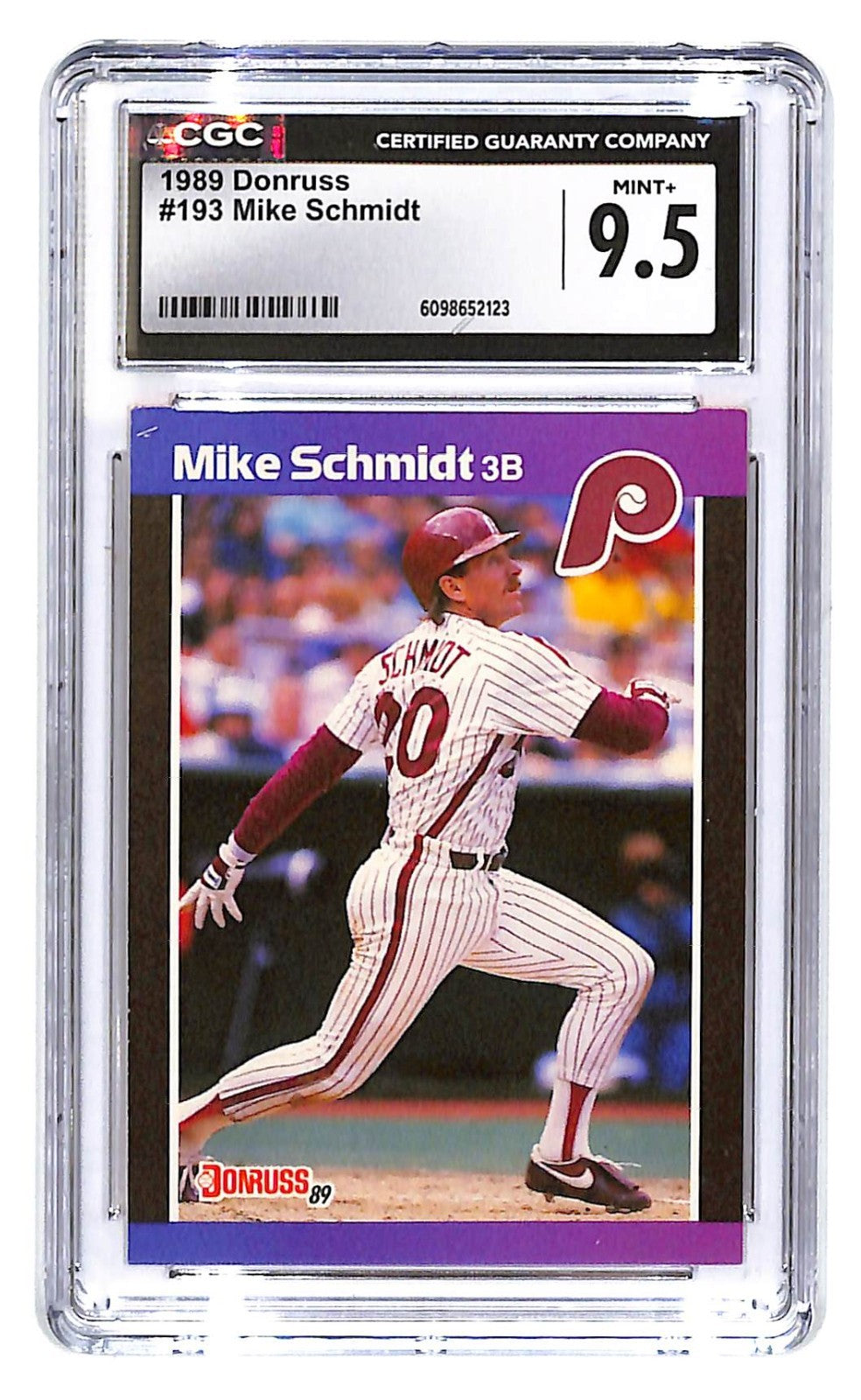 1989 Mike Schmidt Donruss #193 CGC Mint Plus 9.5