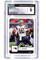 2006 Fleer Tom Brady #57 CGC 9 Patriots
