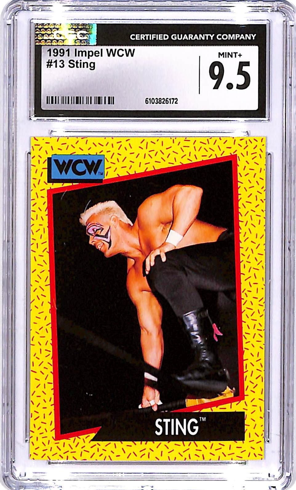 1991 Impel WCW Sting #13 CGC 9.5