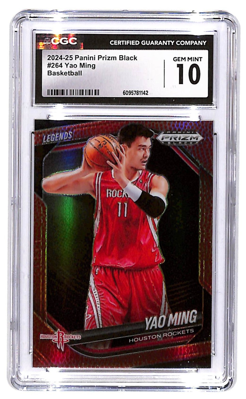 2024-25 Yao Ming Panini Prizm Black #264 Basketball Prizm CGC Gem Mint 10