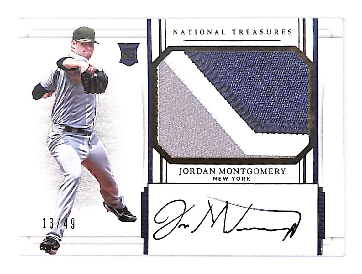 2017 Jordan Montgomery Panini National Treasures Auto Relic - 206  #13/49