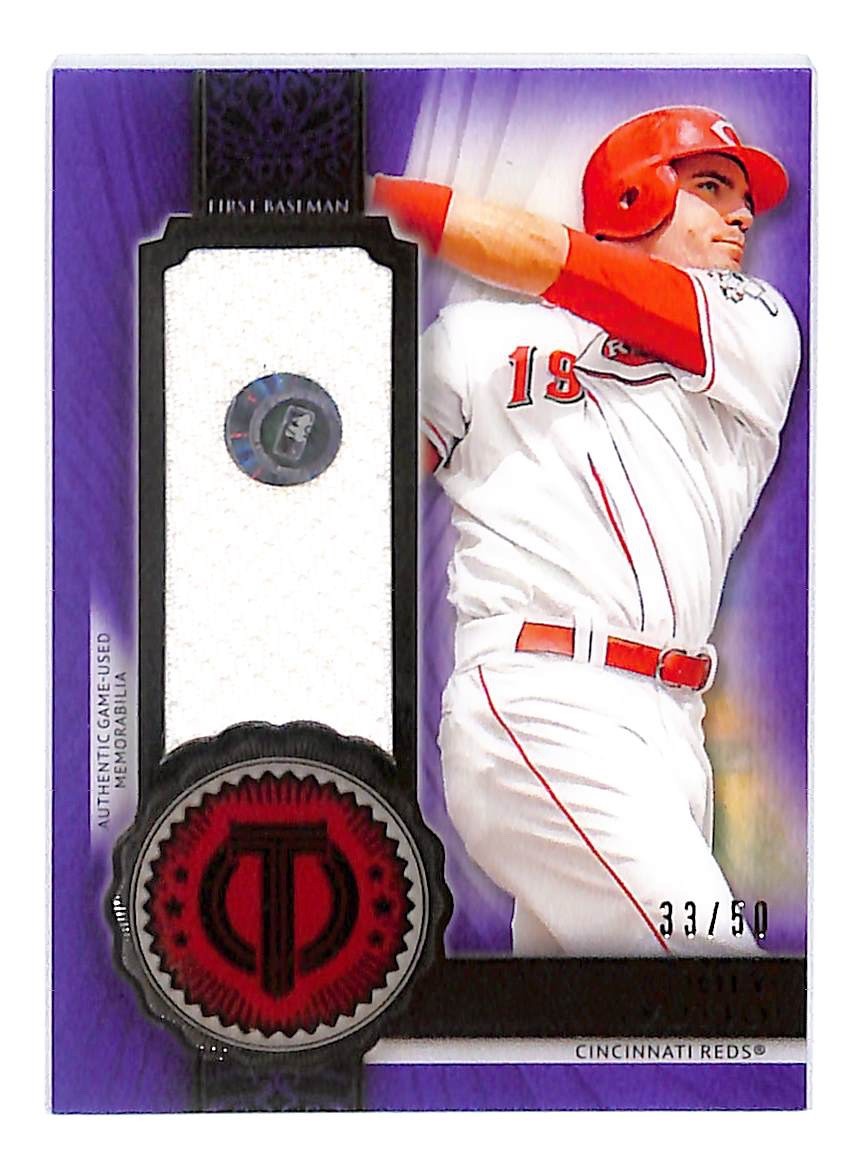 2017 Joey Votto Topps Tribute - Stamp of Approval Relic Purple - SOA-JV #33/50