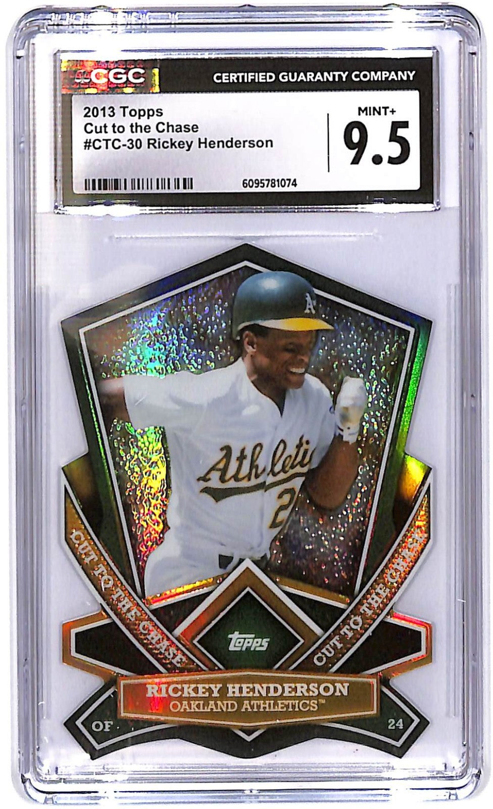 2013 Topps Cut to the Chase Rickey Henderson #CTC-30 CGC 9.5 Athletics HOF