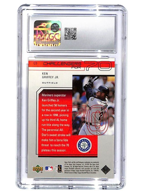 1999 Ken Griffey Jr. Upper Deck Challengers for 70 - #C3 CGC Gem Mint 10