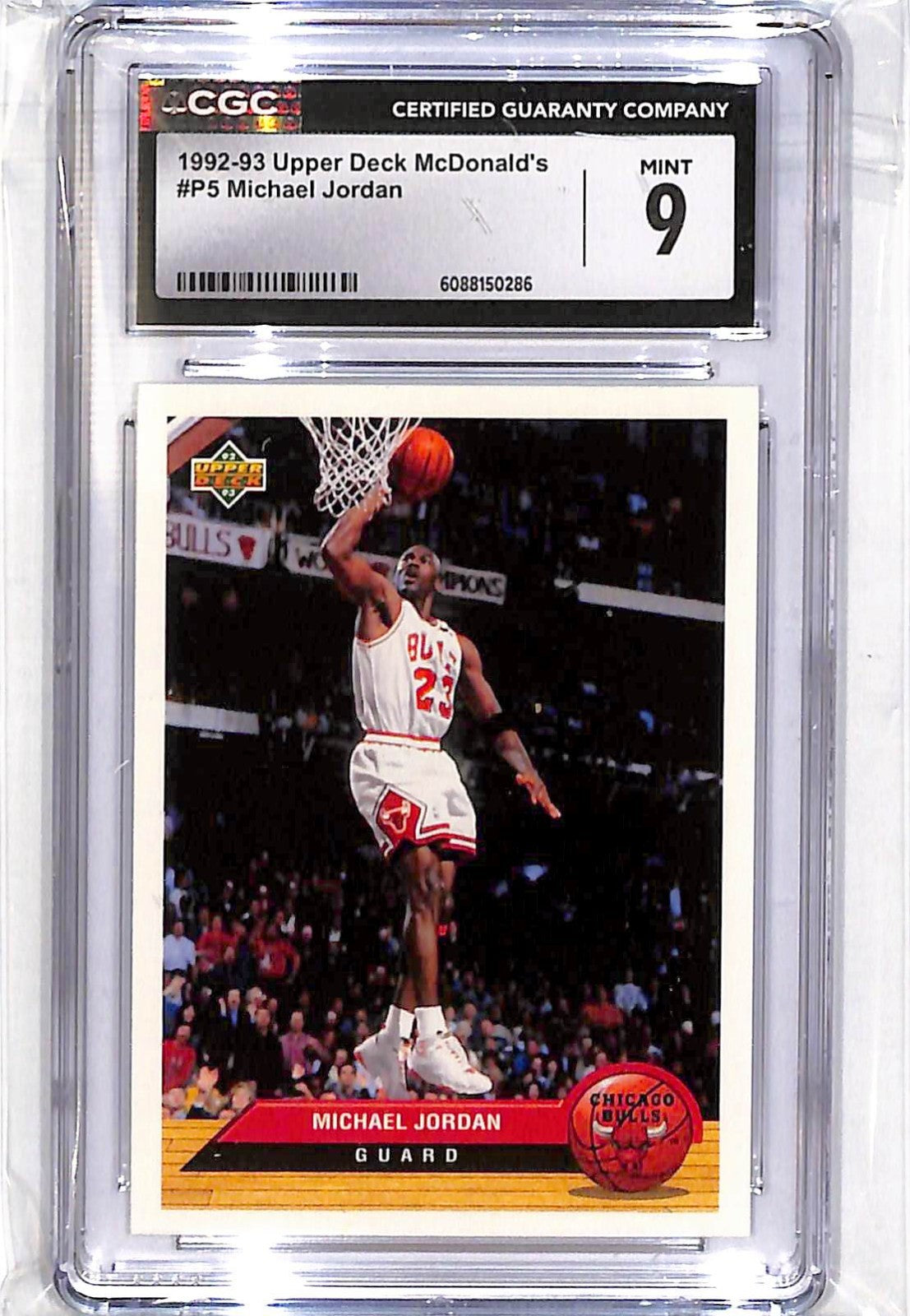 1992-93 Michael JordanUpper Deck McDonald's - #P5 CGC Mint 9