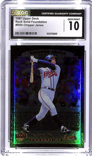 1997 Upper Deck Chipper Jones Rock Solid Foundation RS5 CGC 10 Braves