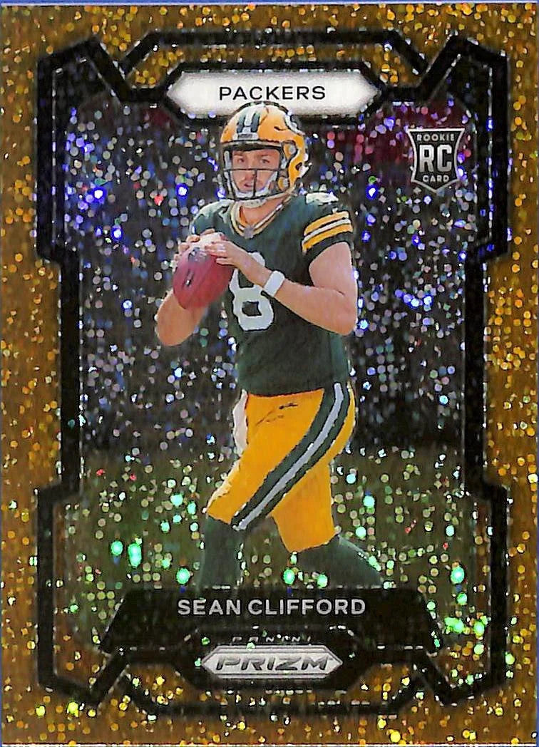 2023 Prizm Sean Clifford Rookie RC Gold Sparkle /24 Packers
