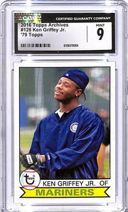 2016 Topps Archives Ken Griffey Jr #126 CGC 9 Mariners