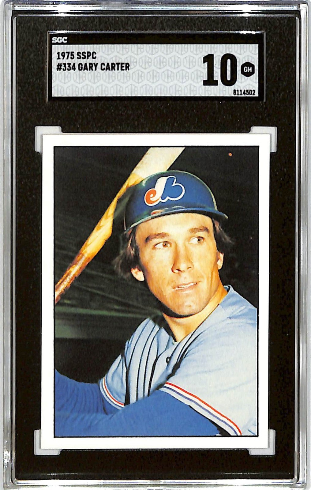 1975 SSPC Gary Carter Rookie RC SGC 10 #334 Expos