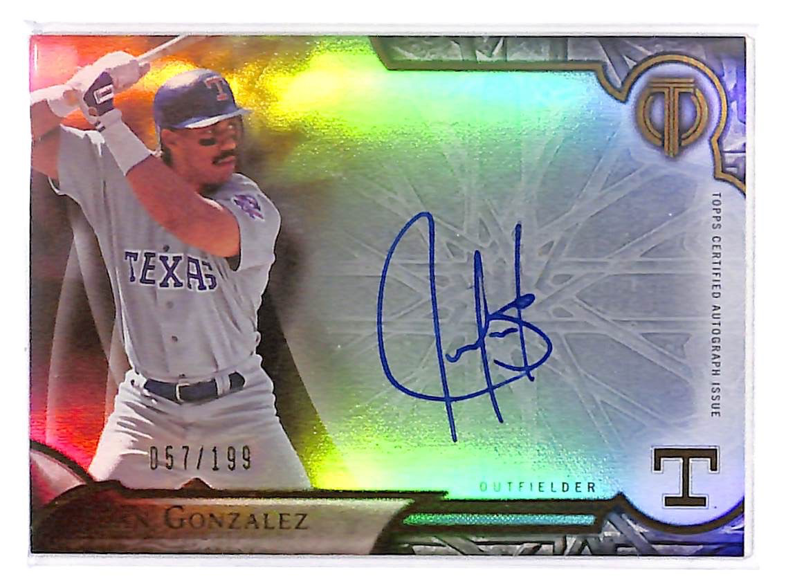 2016 Juan González Topps Tribute Autographs - TA-JG #57/199