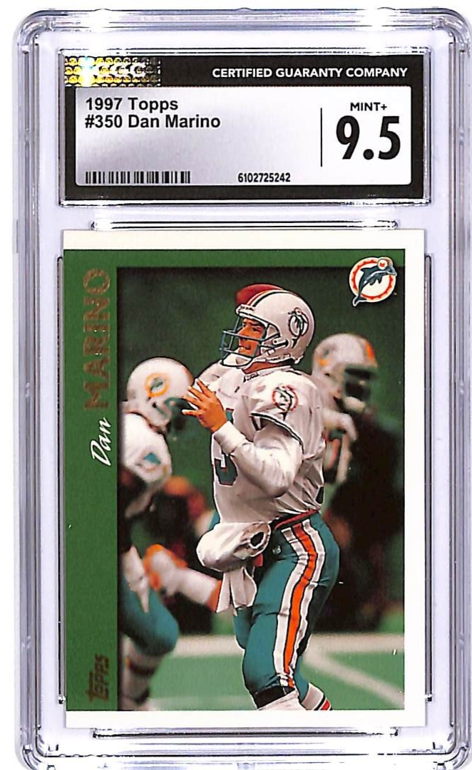 1997 Topps Dan Marino #350 CGC 9.5 Dolphins