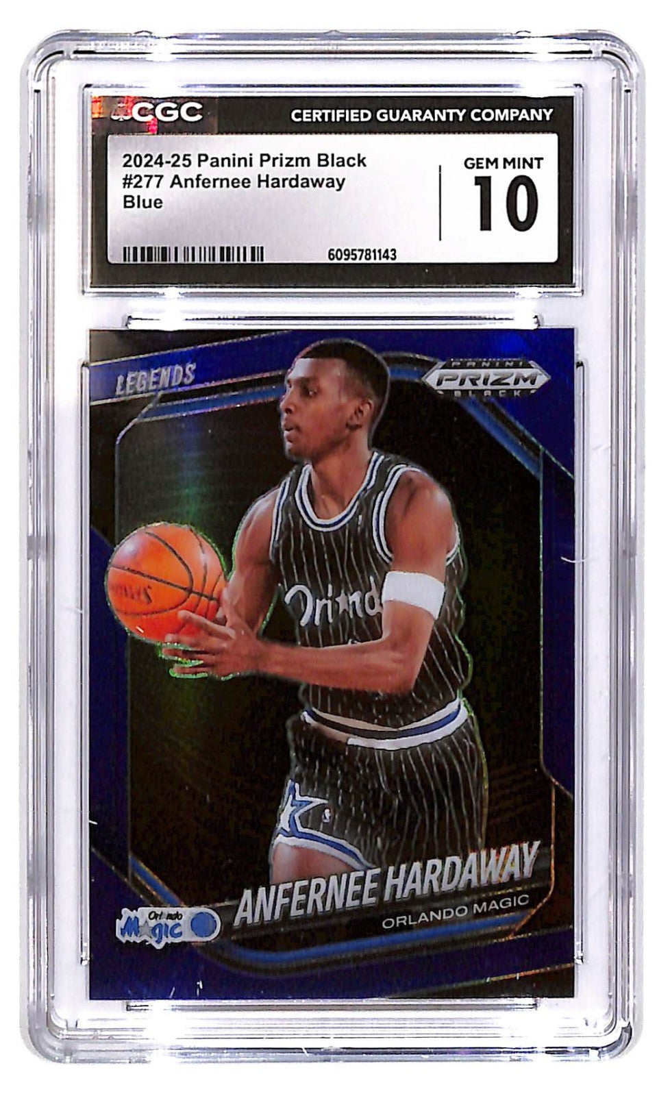 2024-25 Anfernee Hardaway Panini Prizm Black #277 Blue CGC Gem Mint 10